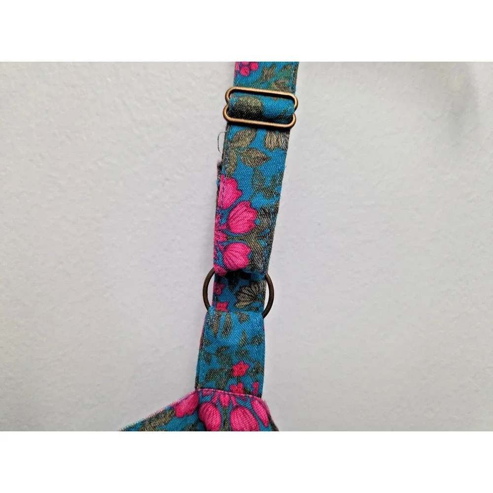 NWT‎ NATURAL LIFE Jumpsuit XL Wide Leg Floral Teal Boho Tie Front Adjust Straps